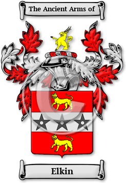 Elkin Family Crest Download (jpg) Legacy Series - 150 DPI