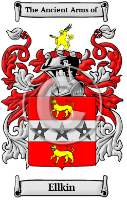 Ellkin Family Crest Download (JPG) Heritage Series - 600 DPI