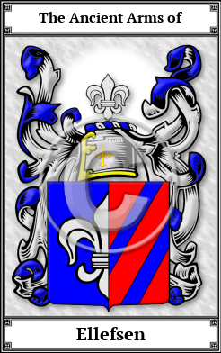 Ellefsen Family Crest Download (JPG)  Book Plated - 150 DPI