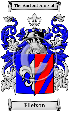 Ellefson Family Crest Download (JPG) Heritage Series - 600 DPI