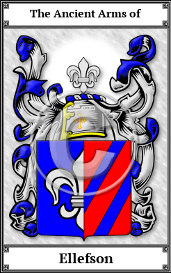 Ellefson Family Crest Download (JPG)  Book Plated - 150 DPI