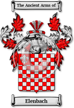 Elenbach Family Crest Download (jpg) Legacy Series - 150 DPI