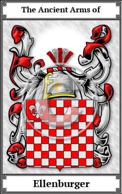 Ellenburger Family Crest Download (JPG) Book Plated - 600 DPI