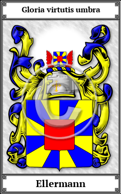 Ellermann Family Crest Download (JPG)  Book Plated - 150 DPI