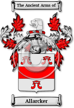 Allarcker Family Crest Download (jpg) Legacy Series - 150 DPI