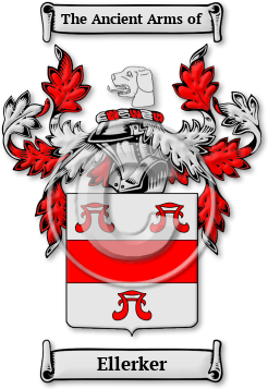 Ellerker Family Crest Download (jpg) Legacy Series - 150 DPI
