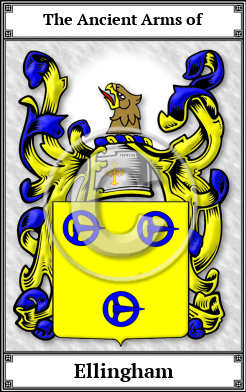 Ellingham Family Crest Download (JPG)  Book Plated - 150 DPI