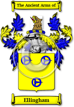 Ellingham Family Crest Download (jpg) Legacy Series - 150 DPI