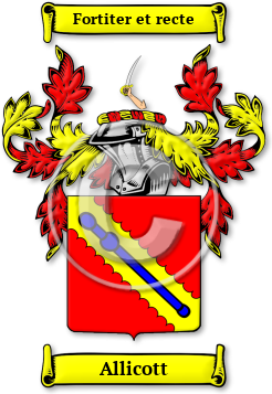 Allicott Family Crest Download (jpg) Legacy Series - 150 DPI