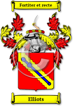 Elliots Family Crest Download (jpg) Legacy Series - 150 DPI