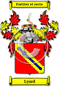 Lyard Family Crest Download (jpg) Legacy Series - 150 DPI