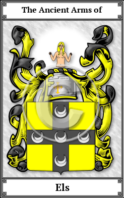 Els Family Crest Download (JPG)  Book Plated - 150 DPI