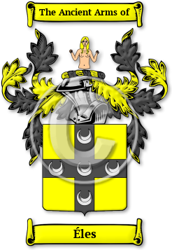Éles Family Crest Download (JPG) Legacy Series - 600 DPI