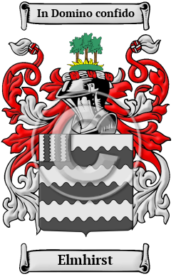 Elmhirst Family Crest Download (JPG) Heritage Series - 600 DPI