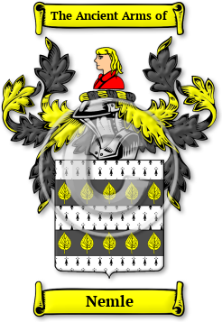 Nemle Family Crest Download (jpg) Legacy Series - 150 DPI
