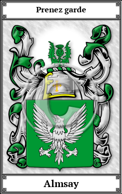 Almsay Family Crest Download (JPG)  Book Plated - 150 DPI