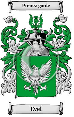 Evel Family Crest Download (JPG) Heritage Series - 600 DPI