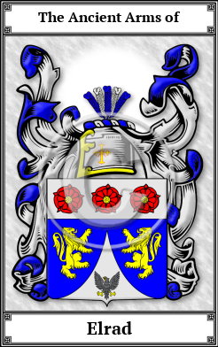 Elrad Family Crest Download (JPG)  Book Plated - 150 DPI