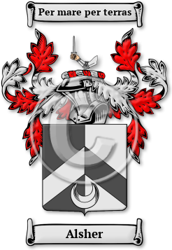 Alsher Family Crest Download (jpg) Legacy Series - 150 DPI