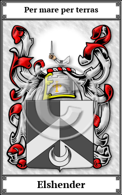 Elshender Family Crest Download (JPG)  Book Plated - 150 DPI