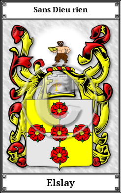 Elslay Family Crest Download (JPG)  Book Plated - 150 DPI