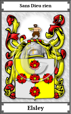 Elsley Family Crest Download (JPG)  Book Plated - 150 DPI