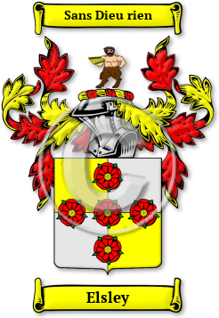 Elsley Family Crest Download (jpg) Legacy Series - 150 DPI