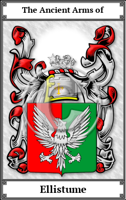 Ellistume Family Crest Download (JPG)  Book Plated - 150 DPI