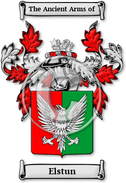 Elstun Family Crest Download (jpg) Legacy Series - 150 DPI