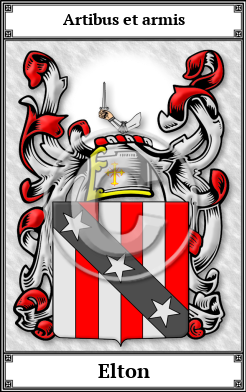 Elton Family Crest Download (JPG)  Book Plated - 150 DPI