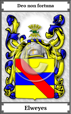 Elweyes Family Crest Download (JPG)  Book Plated - 150 DPI