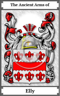 Elly Family Crest Download (JPG) Book Plated - 600 DPI