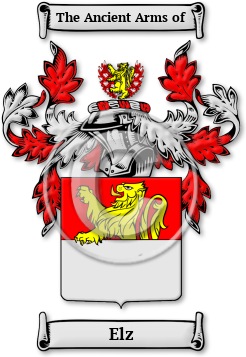 Elz Family Crest Download (jpg) Legacy Series - 150 DPI