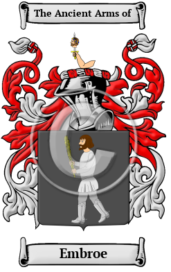 Embroe Family Crest/Coat of Arms