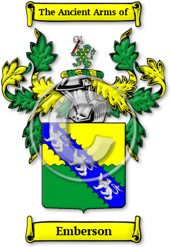 Emberson Family Crest Download (jpg) Legacy Series - 150 DPI