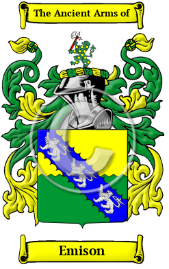 Emison Family Crest/Coat of Arms