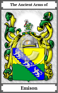 Emison Family Crest Download (JPG)  Book Plated - 150 DPI