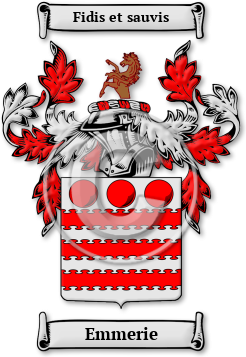 Emmerie Family Crest Download (JPG) Legacy Series - 600 DPI