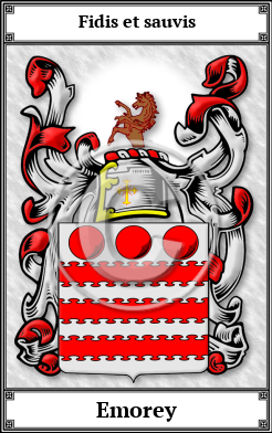 Emorey Family Crest Download (JPG)  Book Plated - 150 DPI