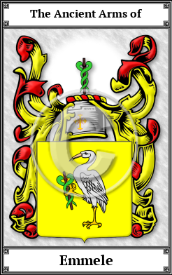 Emmele Family Crest Download (JPG)  Book Plated - 150 DPI