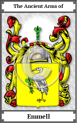 Emmell Family Crest Download (JPG) Book Plated - 600 DPI