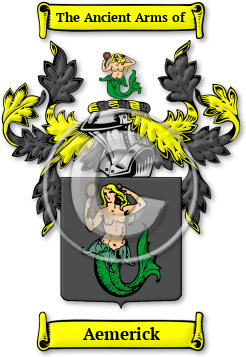 Aemerick Family Crest Download (jpg) Legacy Series - 150 DPI