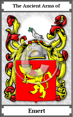 Emert Family Crest Download (JPG)  Book Plated - 150 DPI