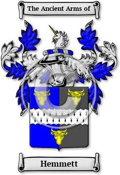 Hemmett Family Crest Download (jpg) Legacy Series - 150 DPI