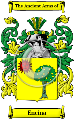 Encina Family Crest Download (JPG) Heritage Series - 600 DPI