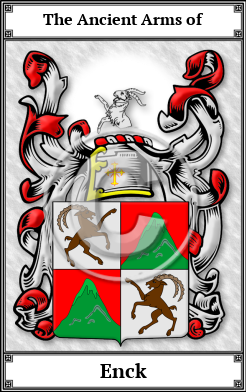 Enck Family Crest Download (JPG)  Book Plated - 150 DPI