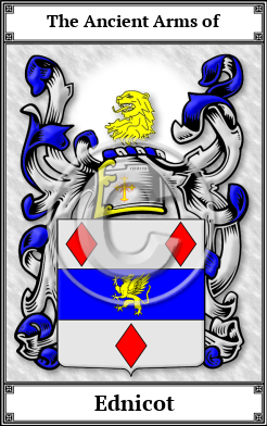 Ednicot Family Crest Download (JPG)  Book Plated - 150 DPI