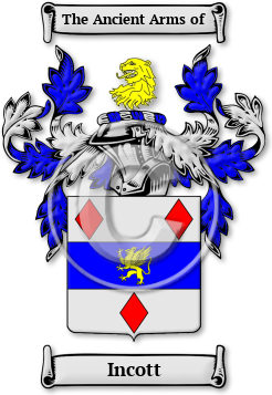 Incott Family Crest Download (jpg) Legacy Series - 150 DPI