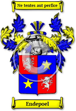 Endepoel Family Crest Download (jpg) Legacy Series - 150 DPI