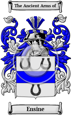 Ensine Family Crest/Coat of Arms